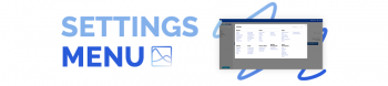 New Settings Menu Blog Header