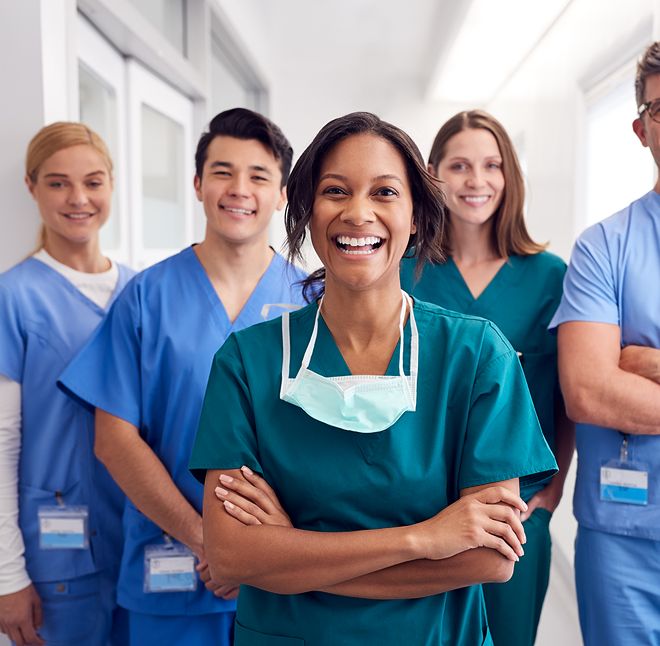 medical team smiling