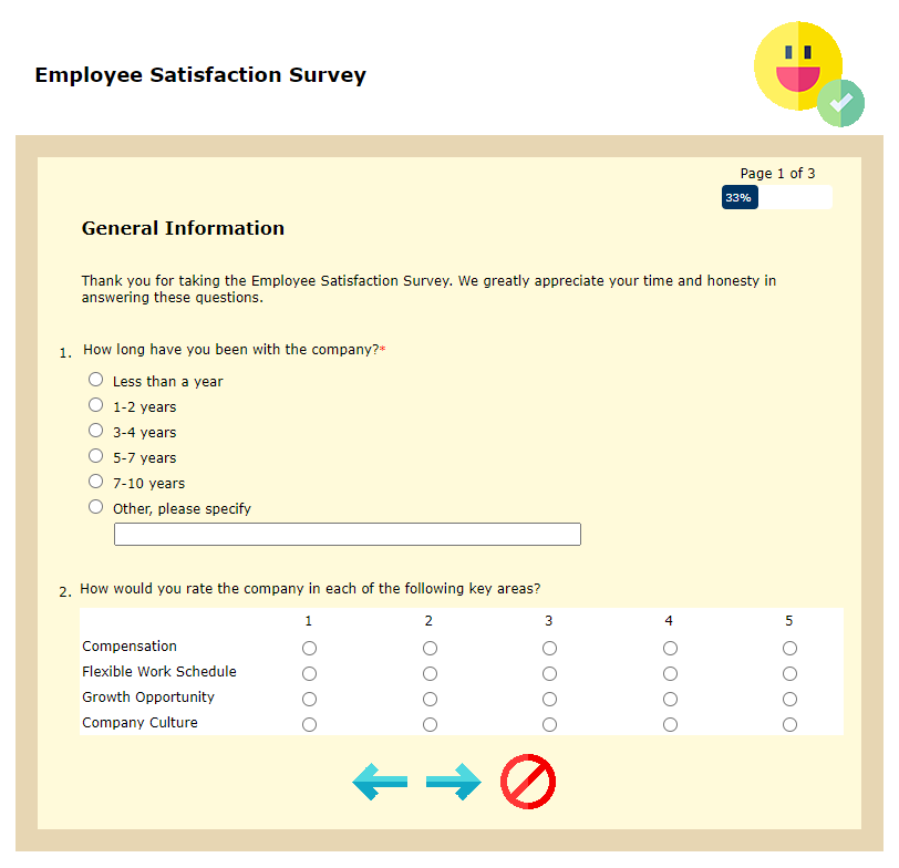 2022-10-26 09_57_49-Surveys - Employee Satisfaction Survey - Work - Microsoft​ Edge